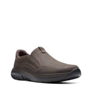 Clarks - ClarksPro Step Dark Brown Tumbled Leather